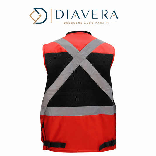 Chaleco Geólogo Geoplus Rojo Talla S